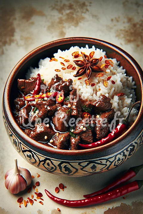 Photo de Boeuf sauté et riz thai