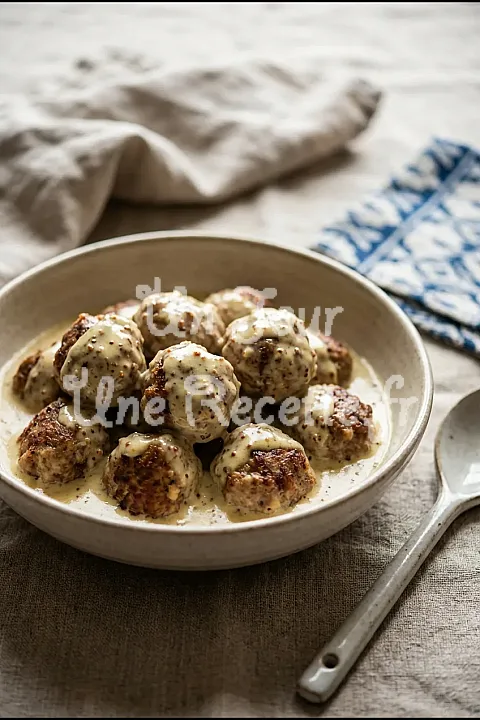 Photo de Boulettes de veau sauce moutarde