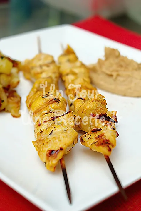 Photo de Brochettes de poulet libanaises (Chich taouk)