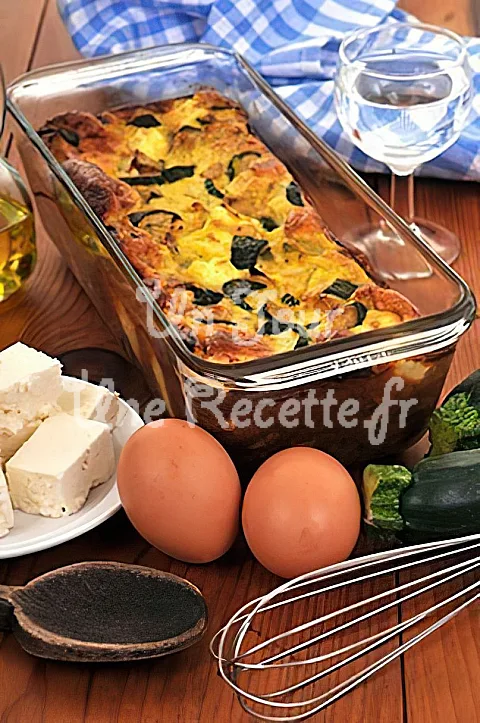 Photo de Cake à la féta et aux courgettes
