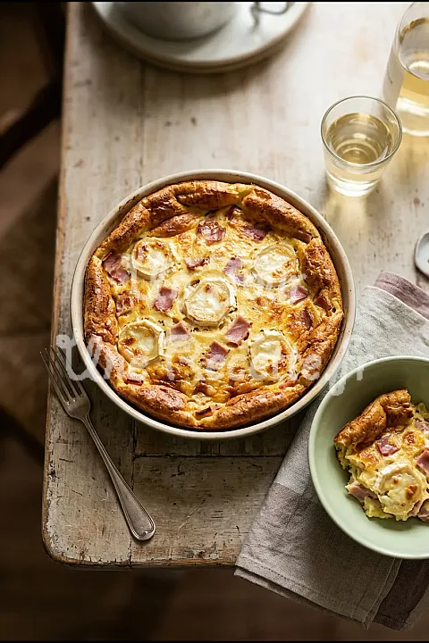 Photo de Clafoutis jambon chèvre