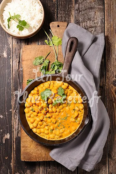 Photo de curry de pois chiche