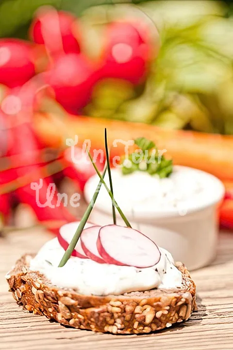 Photo de Dip de fromage blanc à la ciboulette