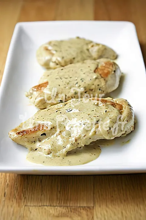 Photo de Escalope de poulet à la moutarde