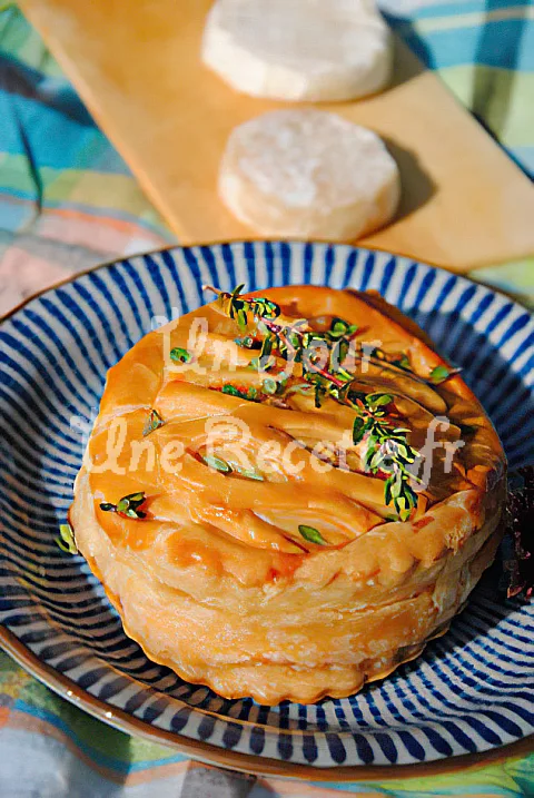 Photo de Feuilleté au chèvre et aux pommes