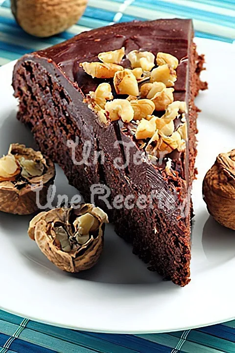 Photo de Gâteau au chocolat et aux noix