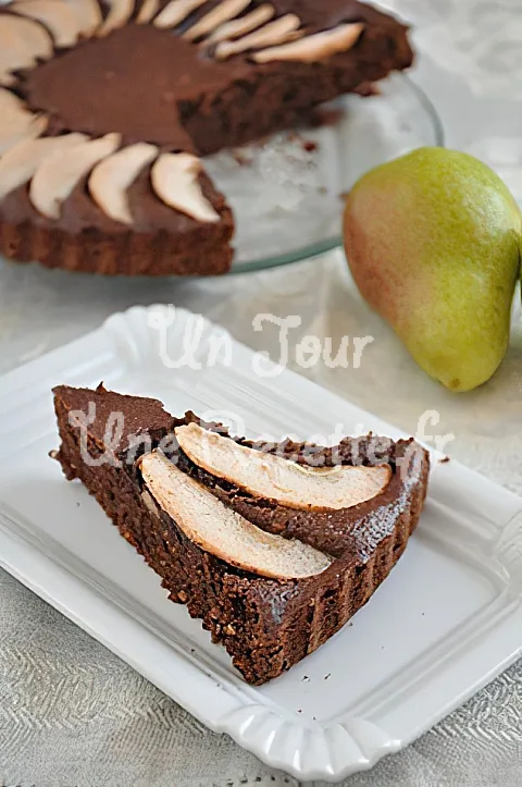 Photo de Gâteau aux poires et chocolat