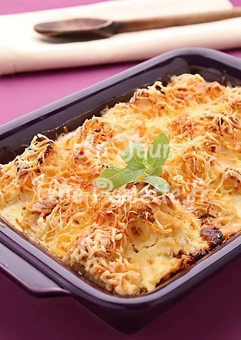 Photo de Gratin de pâtes au chèvre