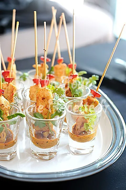 Photo de Mini brochettes de poulet au satay