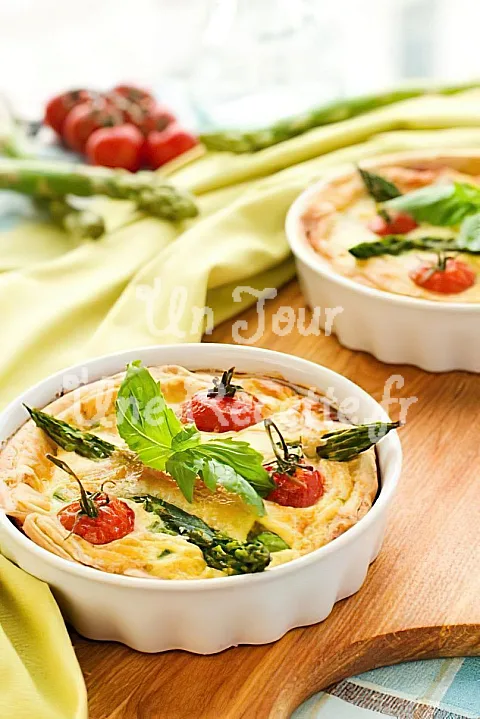 Photo de Mini quiches aux asperges et tomates