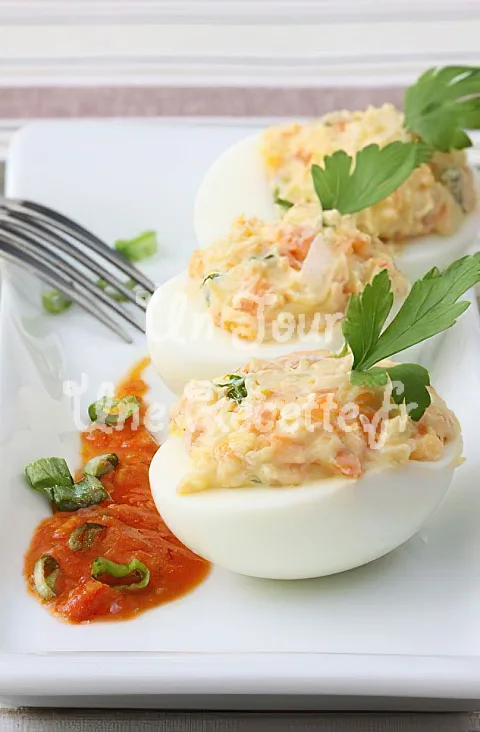 Photo de Oeufs mimosa au poivron