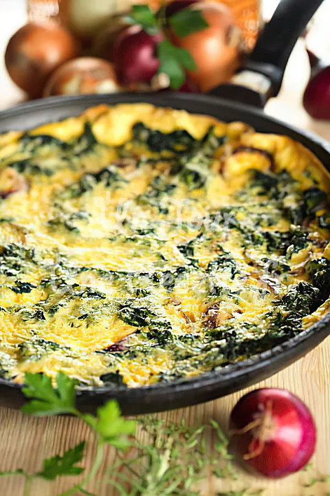 Photo de Omelette aux épinards