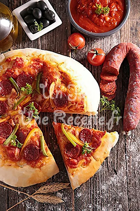 Photo de Pizza au chorizo