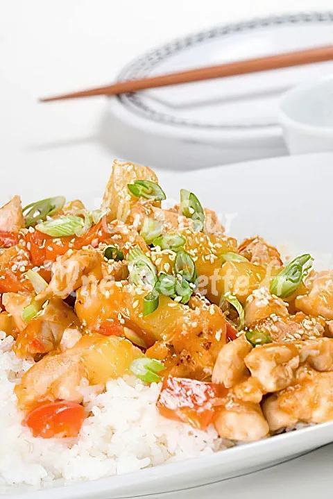 Photo de Poulet sauce aigre douce