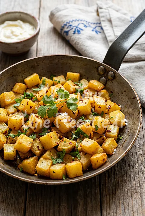 Photo de Batata Harra – Pommes de Terre Épicées Sautées