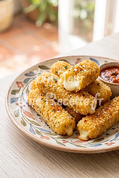 Photo de Bâtonnets de mozzarella à l'airfryer