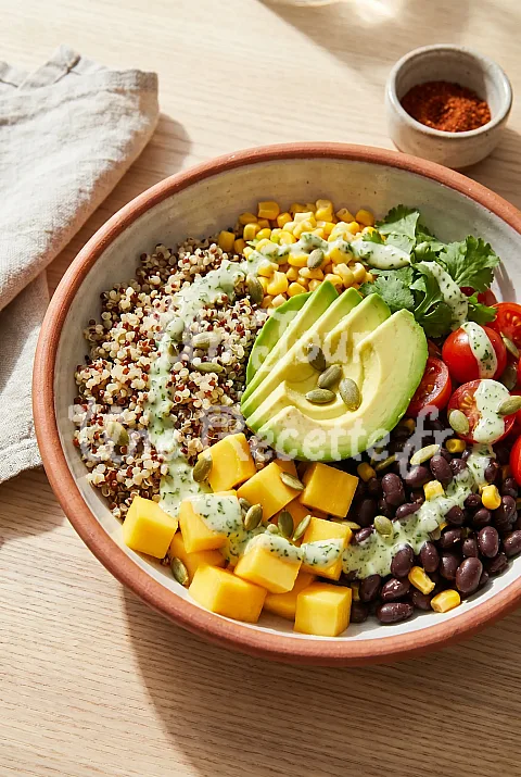 Photo de Bowl avocat mangue quinoa