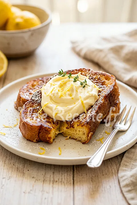 Photo de Brioche perdue citron mascarpone