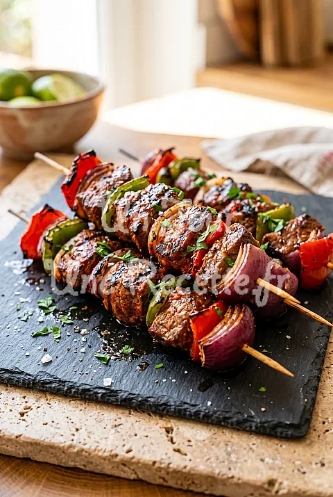 Photo de Brochettes de boeuf au paprika