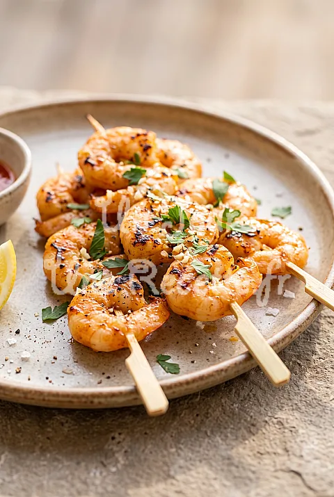 Photo de Brochettes de gambas