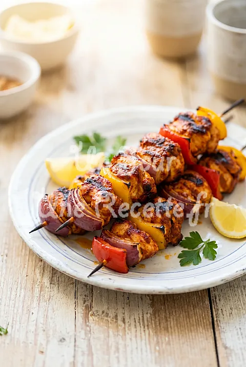 Photo de Brochettes de poulet au paprika