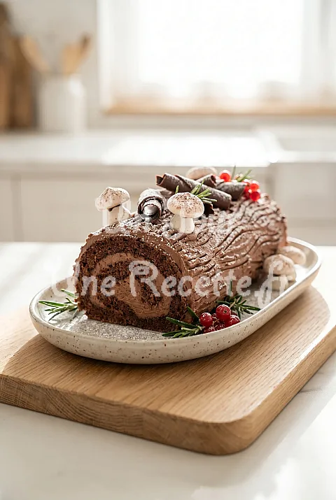 Photo de Bûche de Noël au chocolat