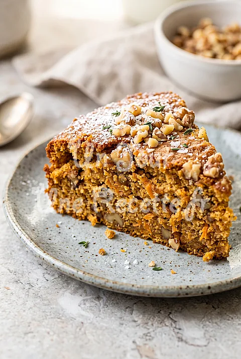 Photo de Cake à la patate douce et aux noix