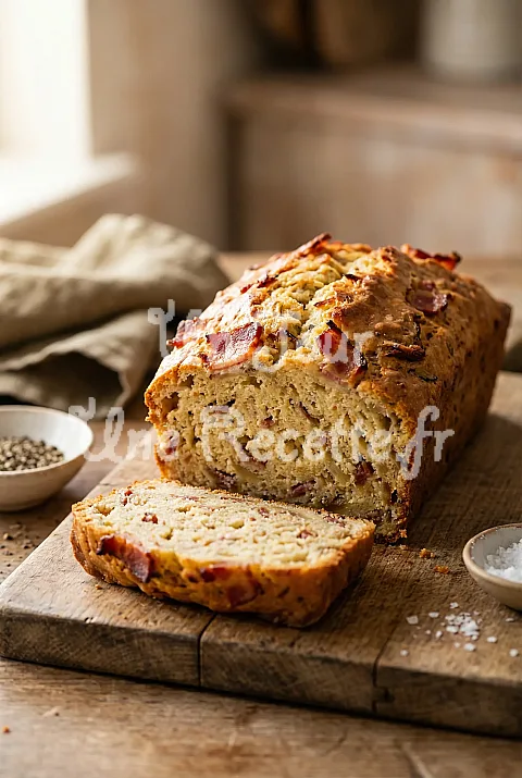 Photo de Cake au bacon et oignons
