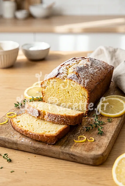 Photo de Cake au citron sans œufs