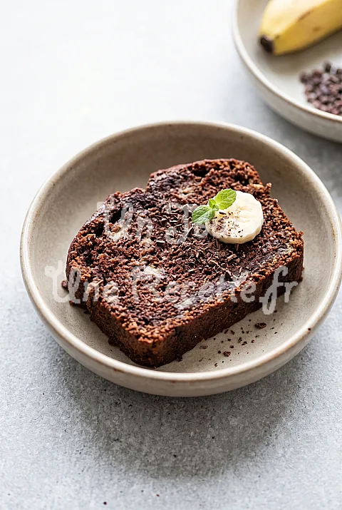 Photo de Cake tendre chocolat-banane