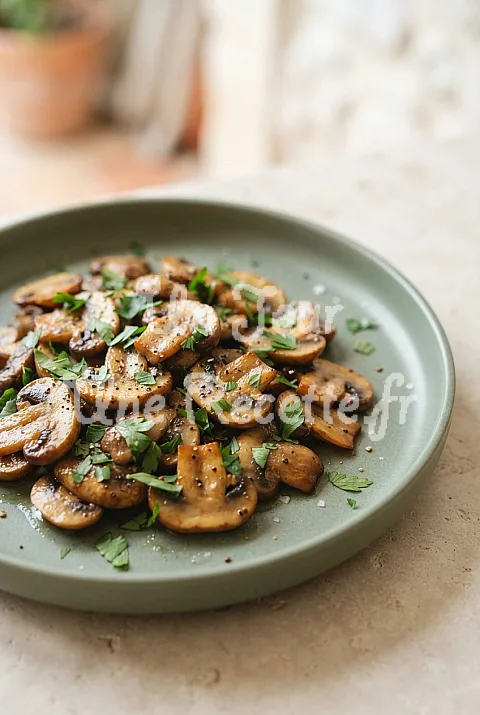 Photo de Champignons sautés à l'ail et au persil