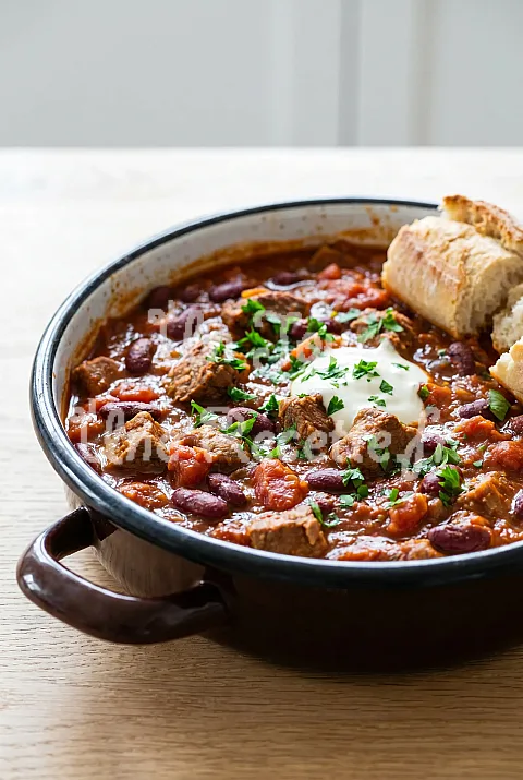 Photo de Chili de veau aux haricots rouges
