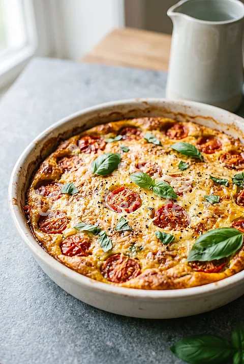 Photo de Clafoutis aux tomates cerises
