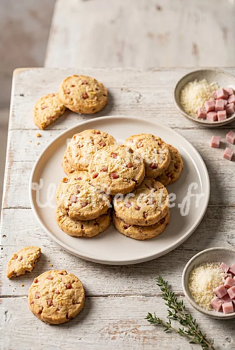 Photo de Cookies salés jambon parmesan