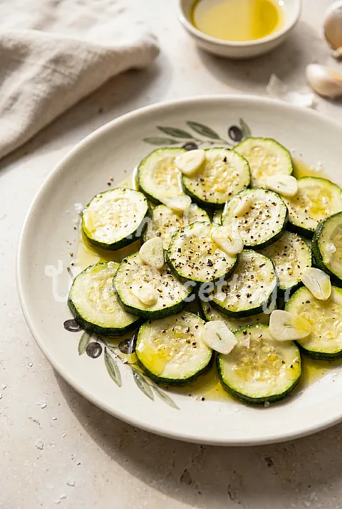 Photo de Courgettes froides à l'ail