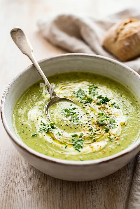Photo de Crème de courgettes au curry