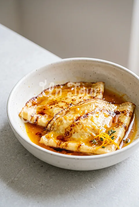 Photo de Crêpe Suzette flambée