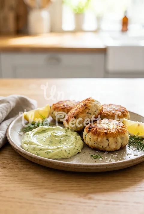 Photo de Croquettes de poisson au four et mayo à l'avocat