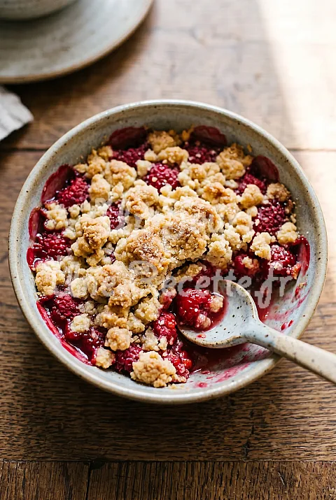Photo de Crumble aux framboises