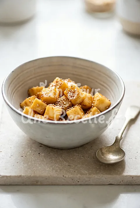 Photo de Dés d'emmental au caramel