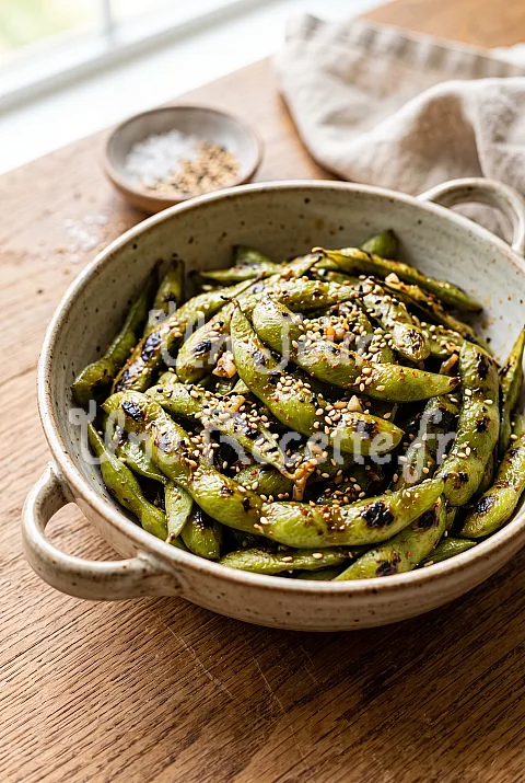 Photo de Edamame grillés au sésame
