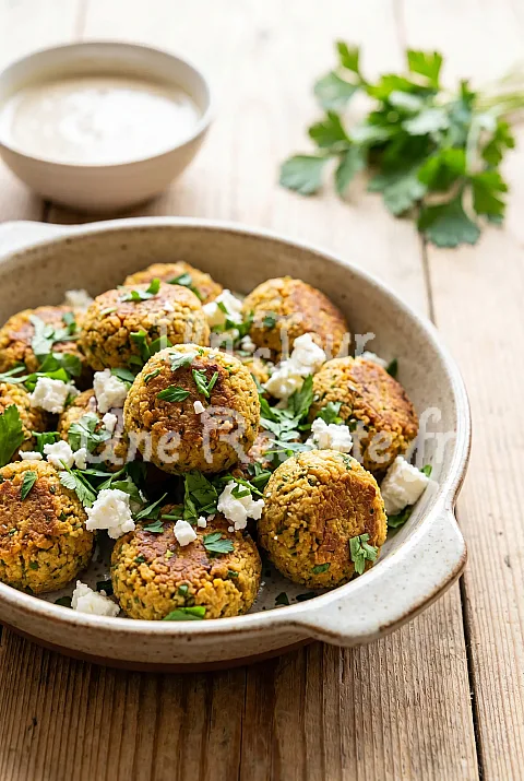 Photo de Falafels à la feta et aux herbes