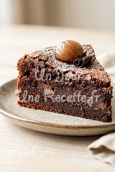 Photo de Fondant au chocolat et à la crème de marron