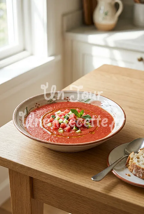 Photo de Gaspacho tomate pastèque