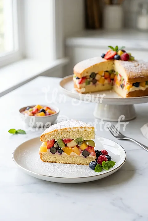 Photo de Gâteau à la Macédoine de Fruits