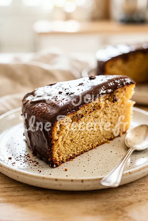 Photo de Gâteau au yaourt nappage chocolat
