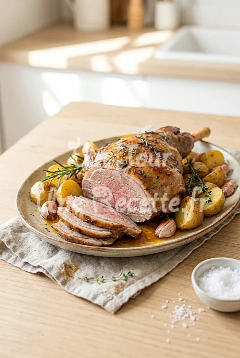 Photo de Gigot d'agneau au four