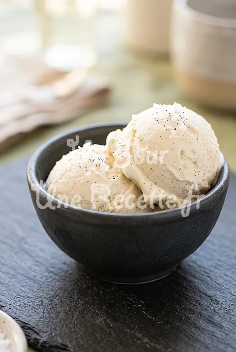 Photo de Glace à la vanille sans sorbetière