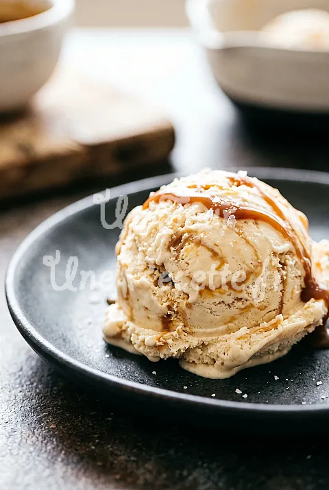 Photo de Glace au caramel beurre salé sans sorbetière