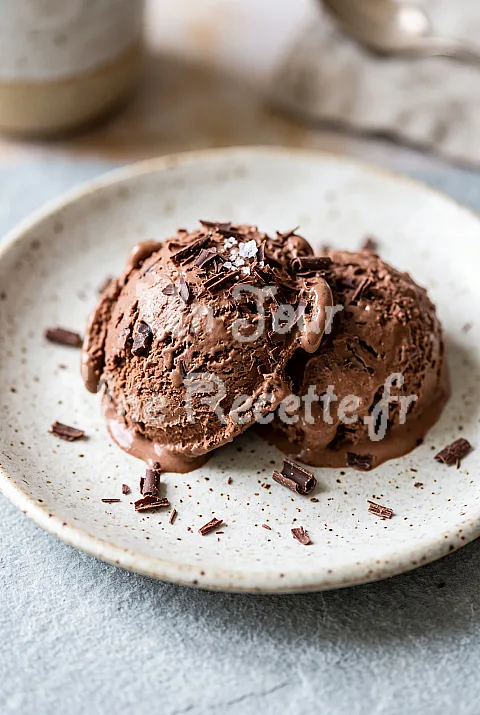 Photo de Glace au chocolat rapide sans sorbetière